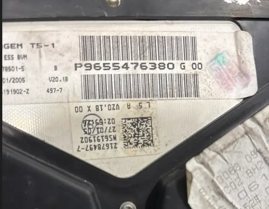 COMPTEUR P9655476380 PEUGEOT 307 Ma boutique
