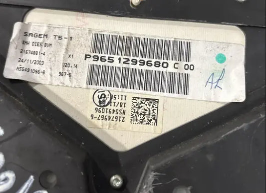 COMPTEUR P9651299680 PEUGEOT 307 Ma boutique
