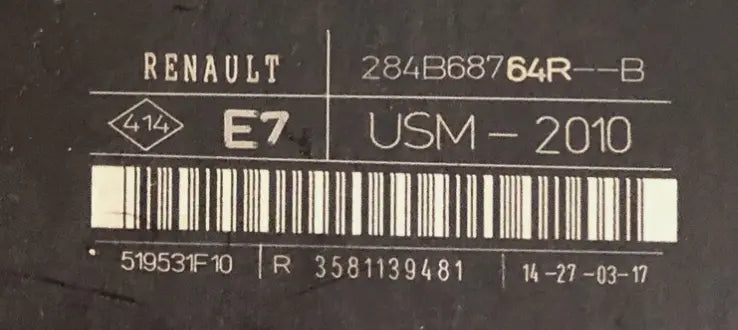 UPC USM-2010 284B68764R RENAULT KANGOO Ma boutique