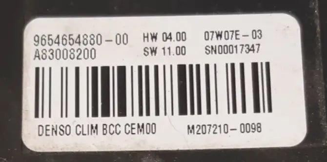 MODULE ELECTRONIQUE CITROEN C4 PICASSO 9654654880 // DISPO SUR COMMANDE Ma boutique