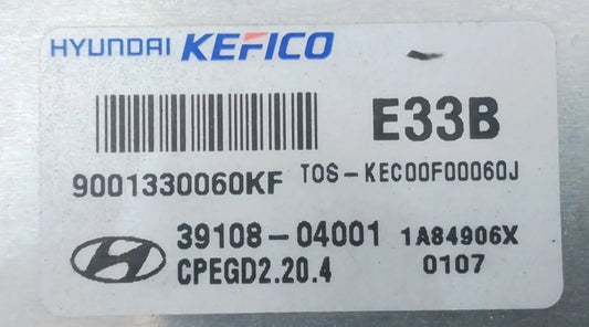 CALCULATEUR MOTEUR CPEGD2.20.4 39108-04001 9001330060KF HYUNDAI // DISPO SUR COMMANDE Ma boutique