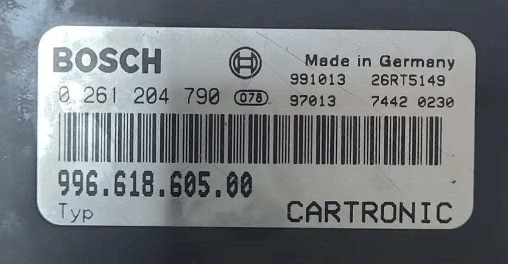 CALCULATEUR MOTEUR ME7.2 0261204790 996.618.605.00 PORSCHE // SUR COMMANDE UNIQUEMENT Ma boutique