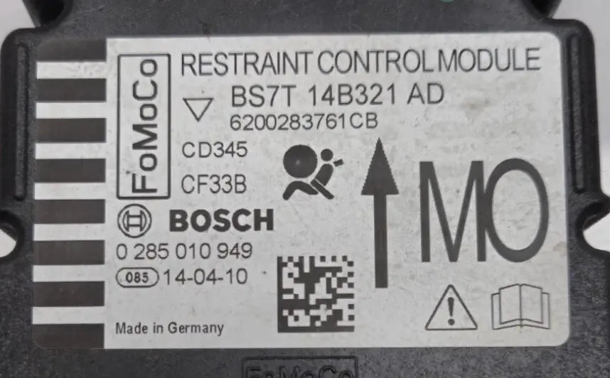 CALCULATEUR AIRBAG BS7T-14B321-AD 0285010949 FORD MONDEO // DISPONIBLE SUR COMMANDE UNIQUEMENT