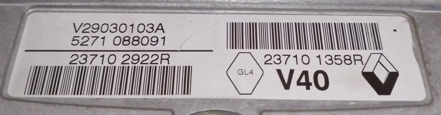 CALCULATEUR MOTEUR V40 V29030103A 237101361R 237101358R RENAULT / PIECE DISPONIBLE SUR COMMANDE UNIQUEMENT