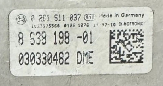 CALCULATEUR MOTEUR BMW 8638198 0261S11037 MEVD17.2.5 BMW / DISPONIBLE SUR COMMANDE
