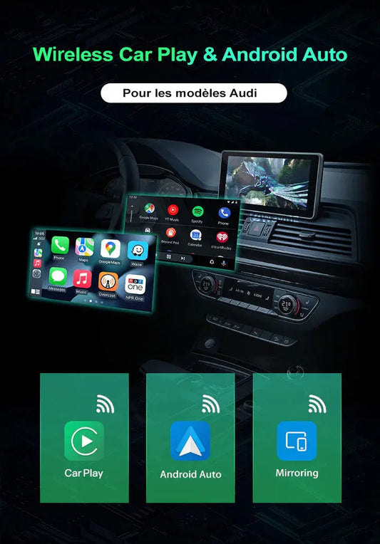 PRÉSTATION FOURNITURE/INSTALATION CARPLAY AUDI MIB RMC SV-TRONIC AUTOMOBILE
