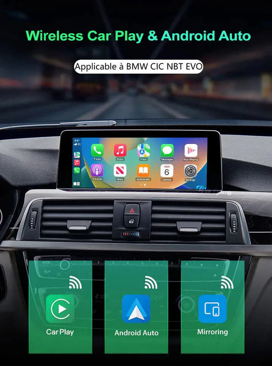 PRÉSTATION FOURNITURE/INSTALATION CARPLAY BMW CIC NBT EVO System SV-TRONIC AUTOMOBILE