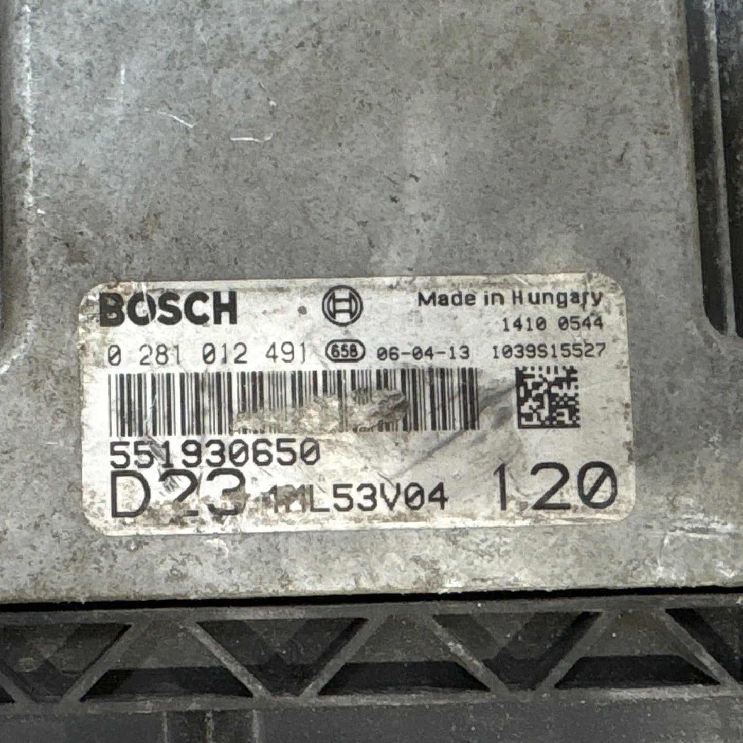 CALCULATEUR MOTEUR EDC16C39 0281012491 551930650 FIAT