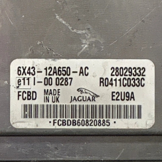 CALCULATEUR MOTEUR R0411C033C 6X43-12A650-AC 28029332 JAGUAR
