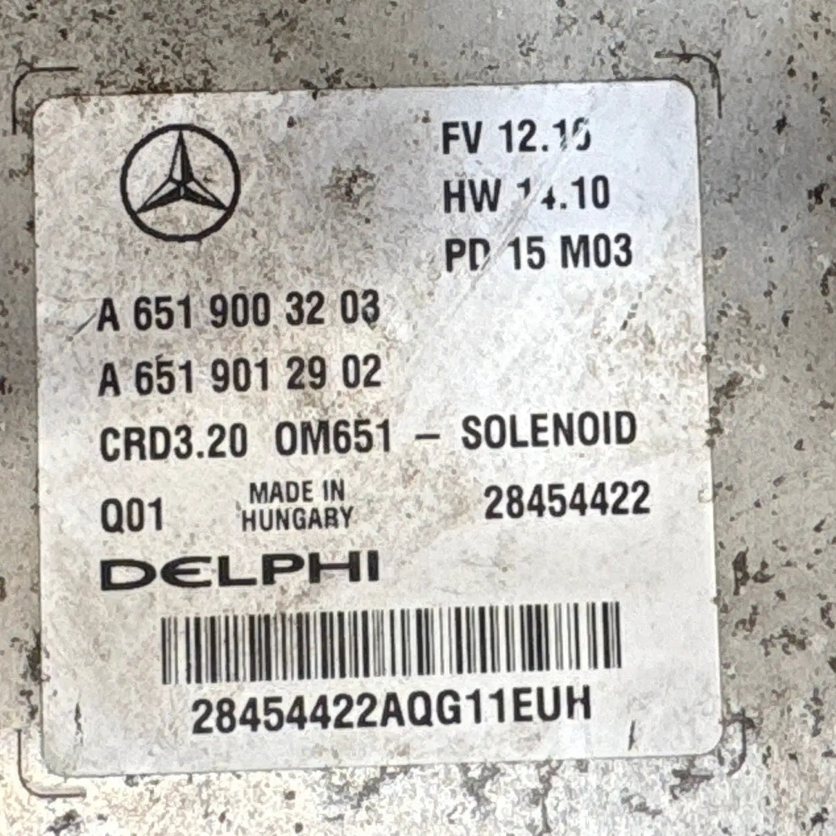CALCULATEUR MOTEUR CRD3.20 A6519003203 A6519012902 28454422 MERCEDES