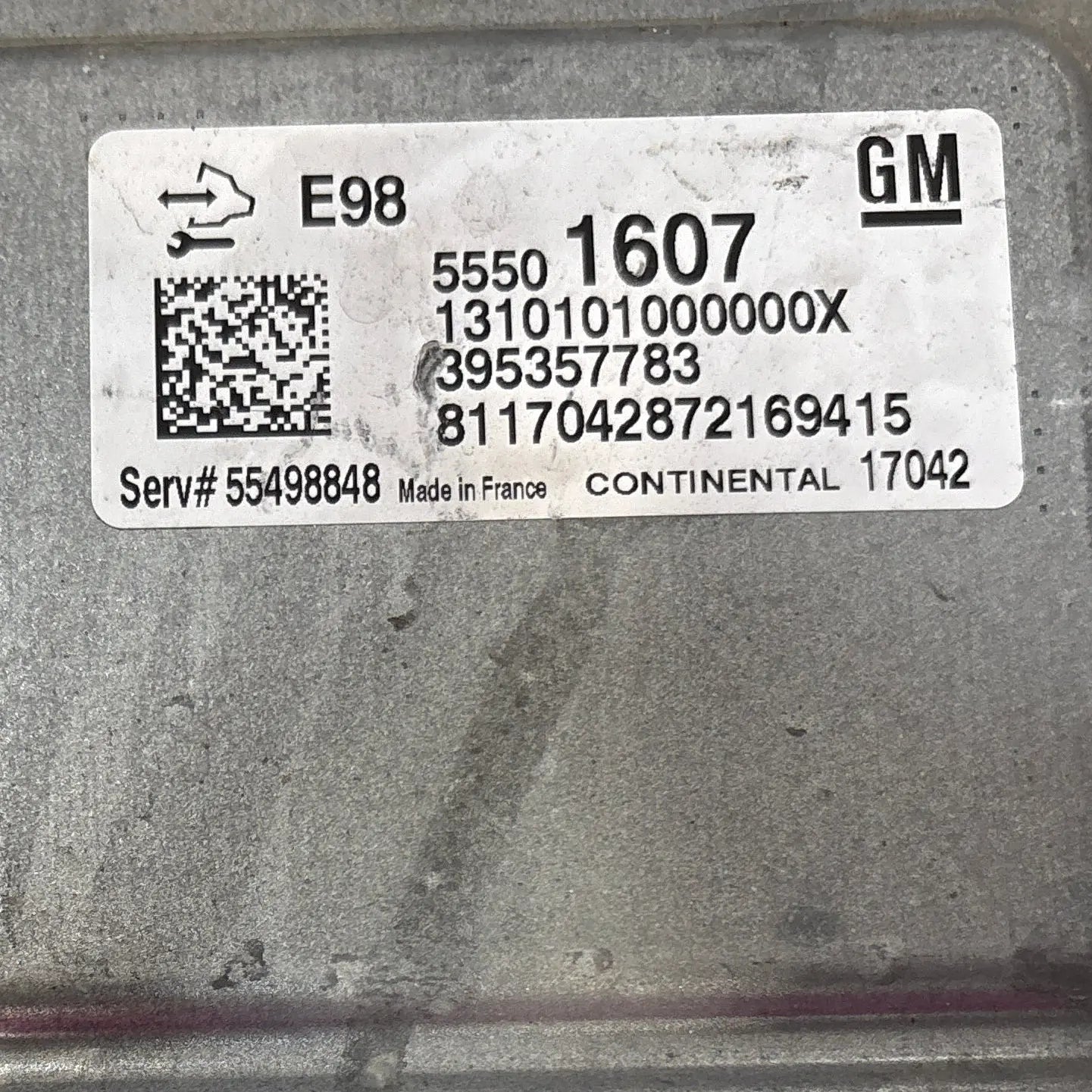 CALCULATEUR MOTEUR E98 55501607 395357783 OPEL