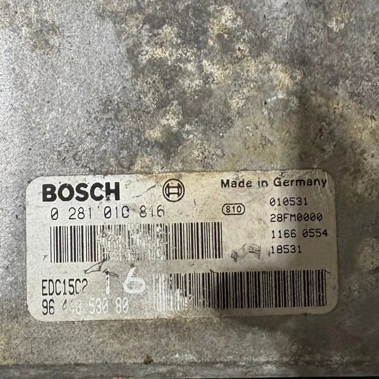 CALCULATEUR MOTEUR EDC15C2 0281010816 9644853080 PSA Ma boutique