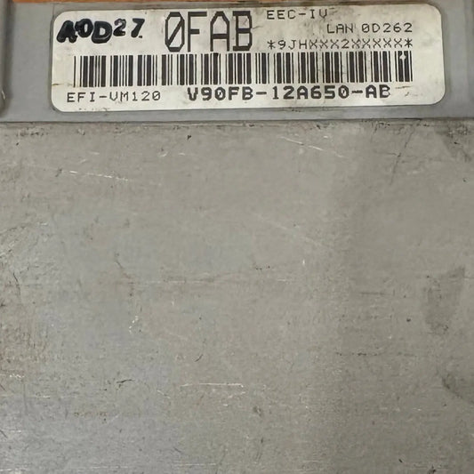 CALCULATEUR MOTEUR EEC5 V90FB-12A650-AB 0FAB FORD Ma boutique