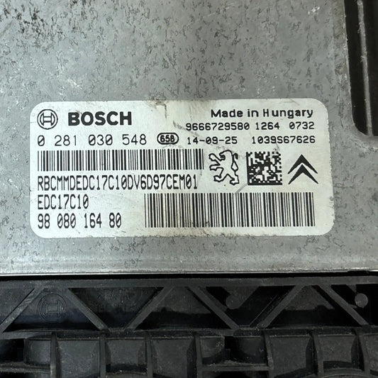 CALCULATEUR MOTEUR EDC17C10 0281030548 9808016480 PEUGEOT Ma boutique