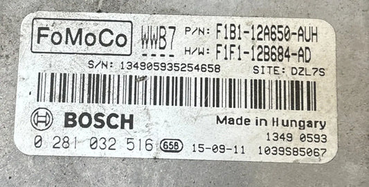 CALCULATEUR MOTEUR EDC17C70 0281032516 F1B1-12A650-AUH FORD Ma boutique