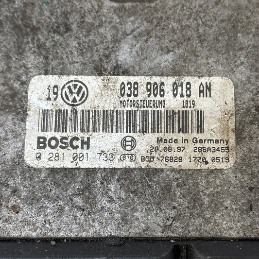 CALCULATEUR MOTEUR EDC15V-5 0281001733 038906018AN VW Ma boutique