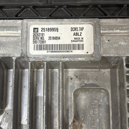 CALCULATEUR MOTEUR DCM3.7AP 25189959 25184894 CHEVROLET Ma boutique