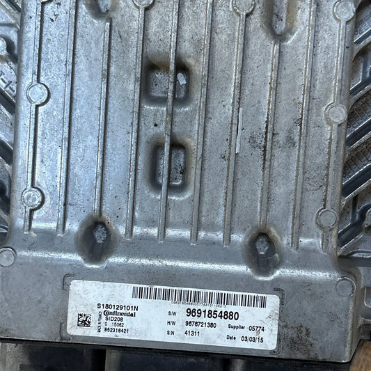 CALCULATEUR MOTEUR SID208 S180129101N 9691854880 9676721380 PSA