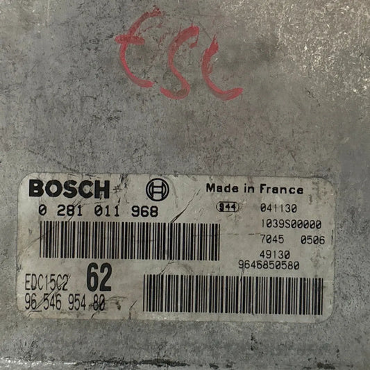CALCULATEUR MOTEUR EDC15C2 0281011968 9654695480 PSA