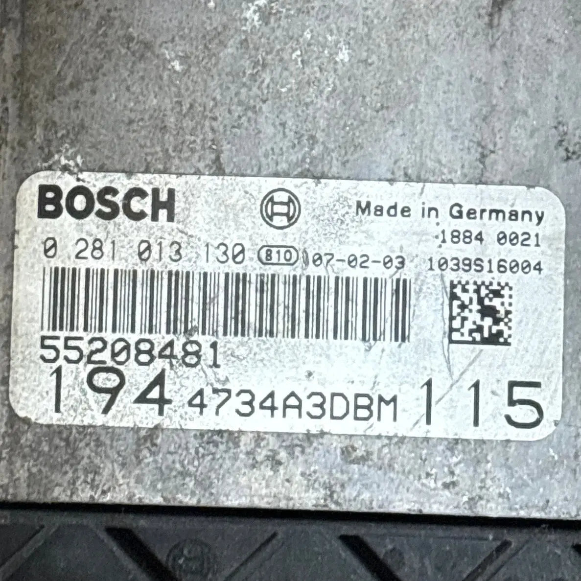 CALCULATEUR MOTEUR EDC16C39 0281013130 55208481 FIAT