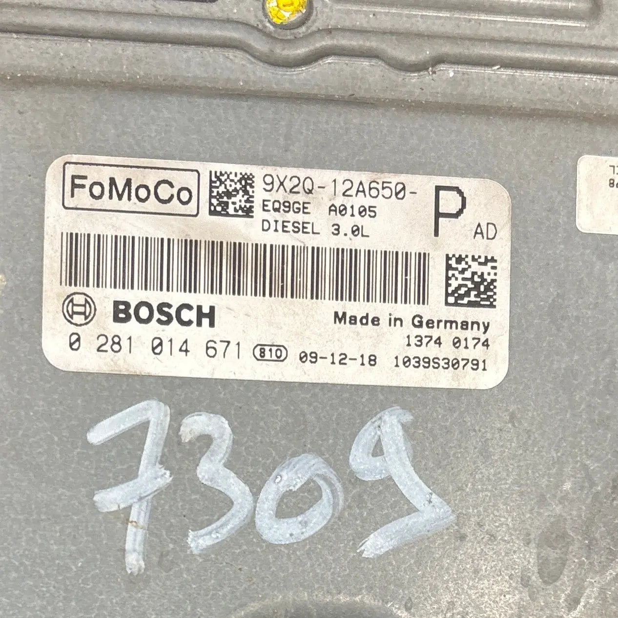 CALCULATEUR MOTEUR EDC17CP11 0281014671 9X2Q-12A650-PAD FORD