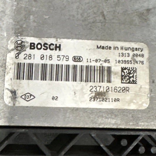 CALCULATEUR MOTEUR EDC17CP58 0281018579 237101620R 237102110R RENAULT Ma boutique