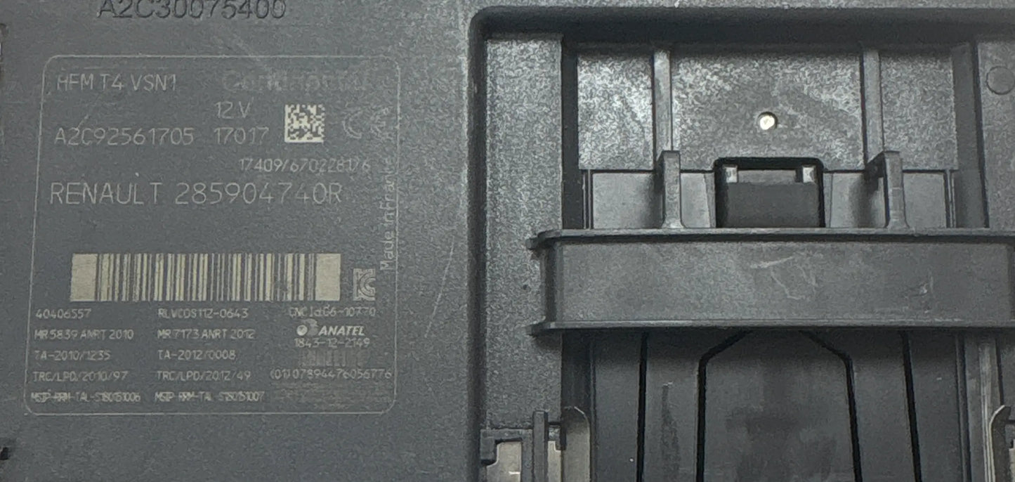 LECTEUR DE CARTE HFMT4 A2C92561705 285904740R RENAULT Ma boutique
