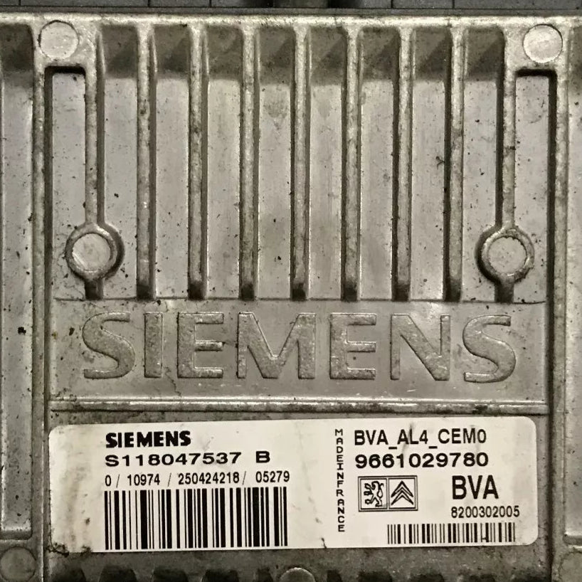 CALCULATEUR DE BOITE BVA AL4 S118047537B 9661029780 PEUGEOT