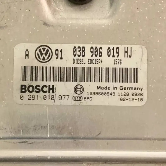 CALCULATEUR MOTEUR EDC15P+ 0281010977 038906019HJ VW Ma boutique