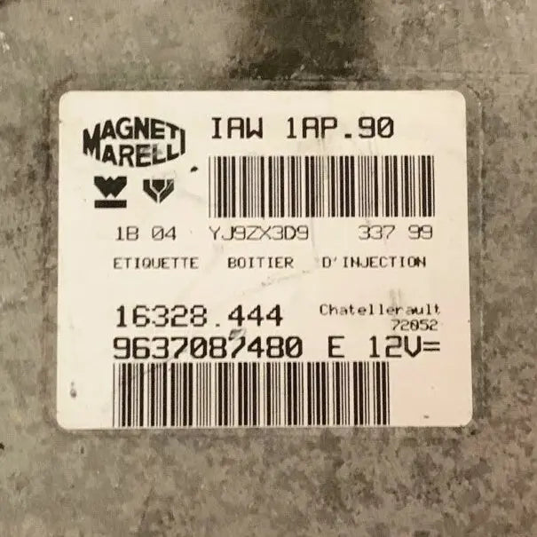 CALCULATEUR MOTEUR IAW 1AP.90 9637087480 16328.444 Ma boutique