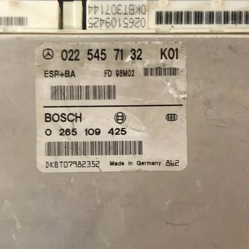 CALCULATEUR ABS ESP 0265109425 0225457132 MERCEDES Ma boutique