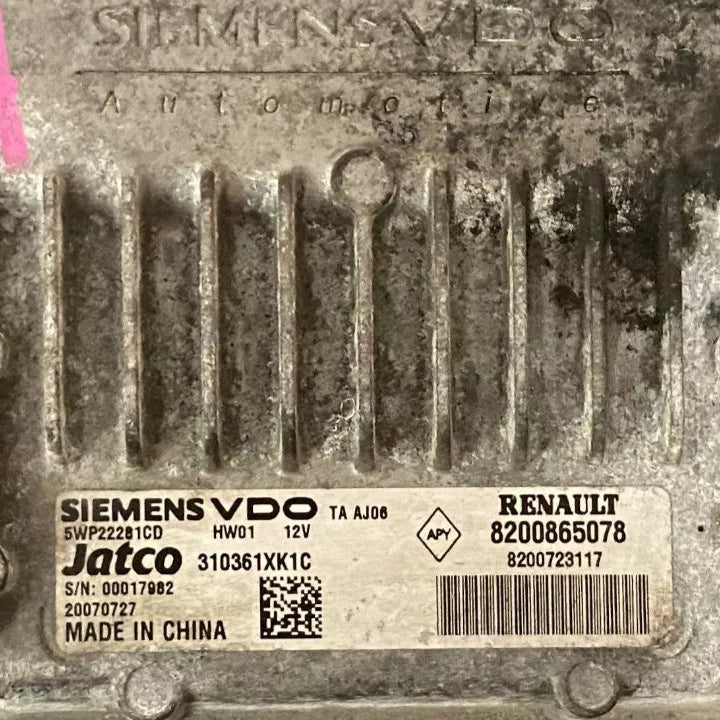 CALCULATEUR DE BOITE TA AJ06 5WP22281CD 8200865078 8200723117 RENAULT