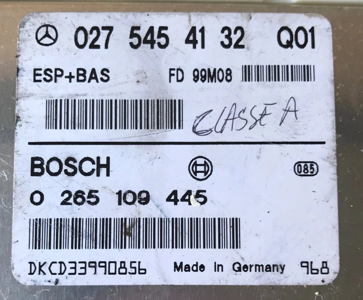 CALCULATEUR ABS ESP 0265109445 0275454132 Q01 MERCEDES Ma boutique