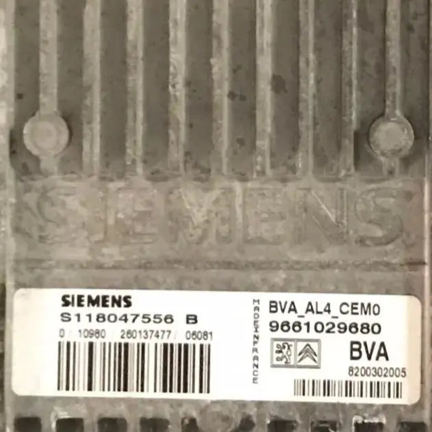 CALCULATEUR DE BOITE BVA AL4 S118047556B 9661029680 PSA Ma boutique