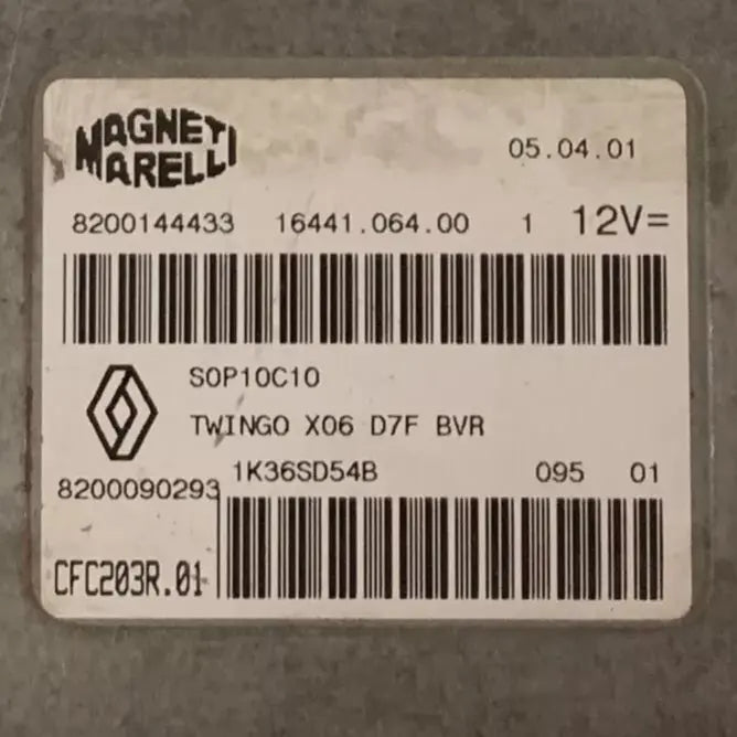 CALCULATEUR DE BOITE BVR CFC203R.01 8200144433 8200090293 RENAULT Ma boutique