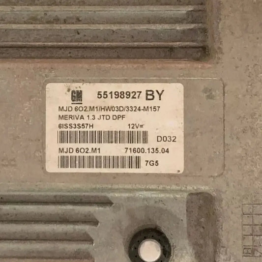 CALCULATEUR MOTEUR MJD 6O2.M1 55198927 BY HW03D OPEL Ma boutique