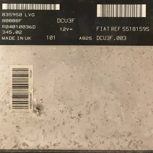 CALCULATEUR MOTEUR DCU3F R04010036D 55181595 FIAT Ma boutique