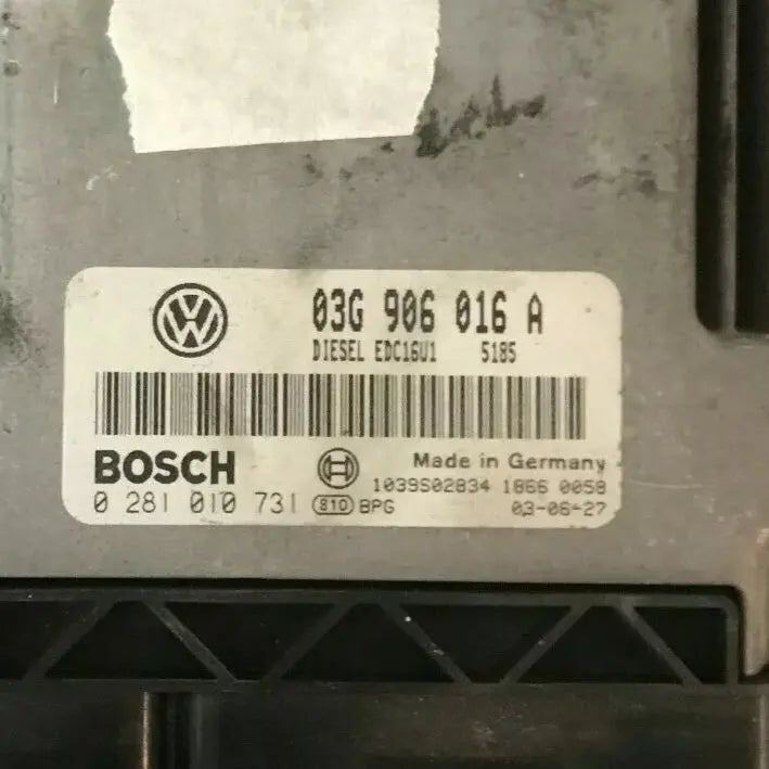 CALCULATEUR MOTEUR EDC16U1 0281010731 03G906016A VW Ma boutique