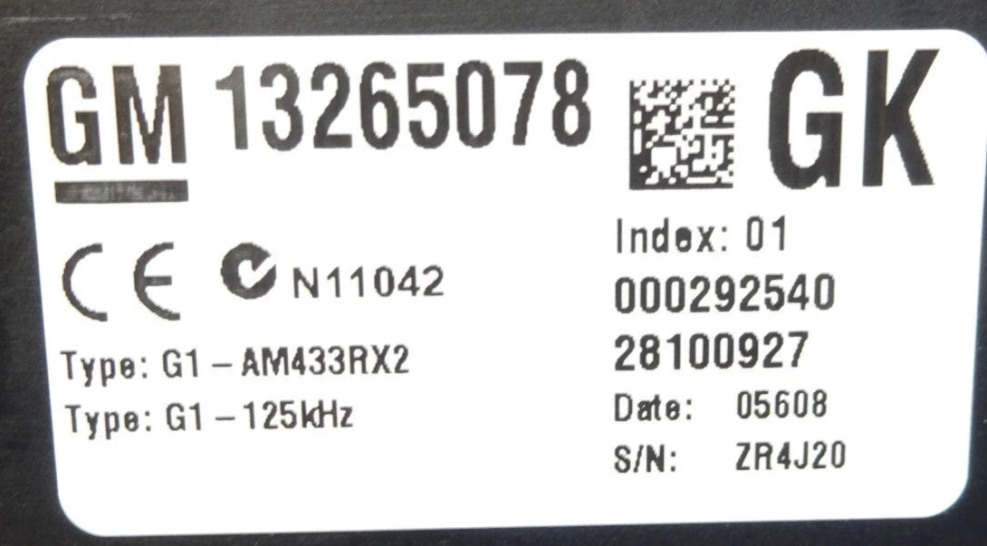 BODY GM 13265078 GK OPEL