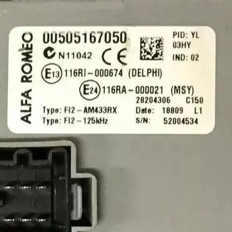BODY C150 00505167050 28204306 ALFA ROMEO Ma boutique