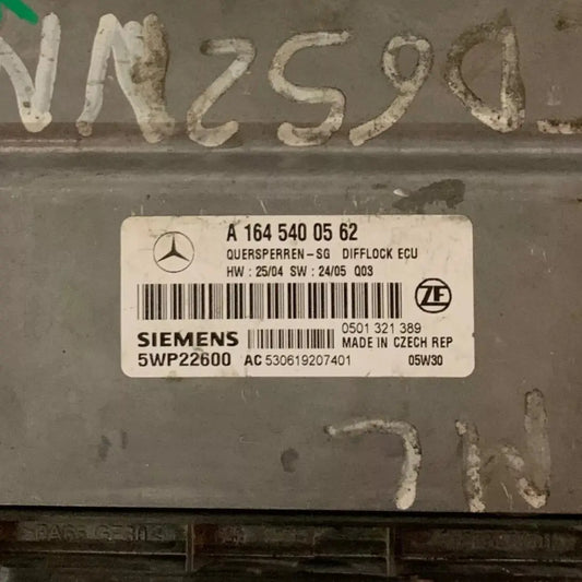 CALCULATEUR MOTEUR 5WP22600 A1645400562 HW 25/04 SW 24/05 MERCEDES Ma boutique