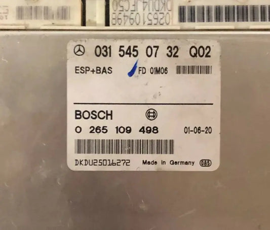 CALCULATEUR ABS ESP1.14 0265109498 0315450732 MERCEDES Ma boutique