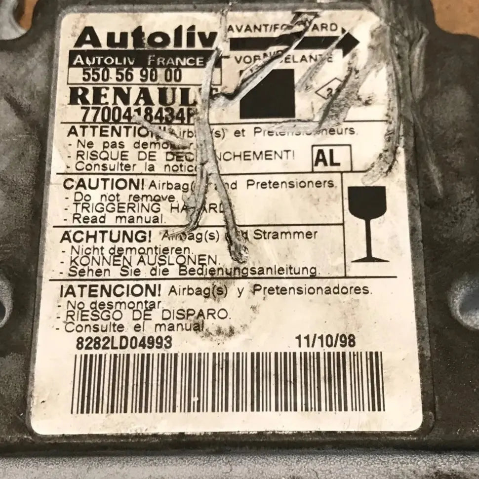CALCULATEUR AIRBAG 550569000 7700418434F RENAULT Ma boutique