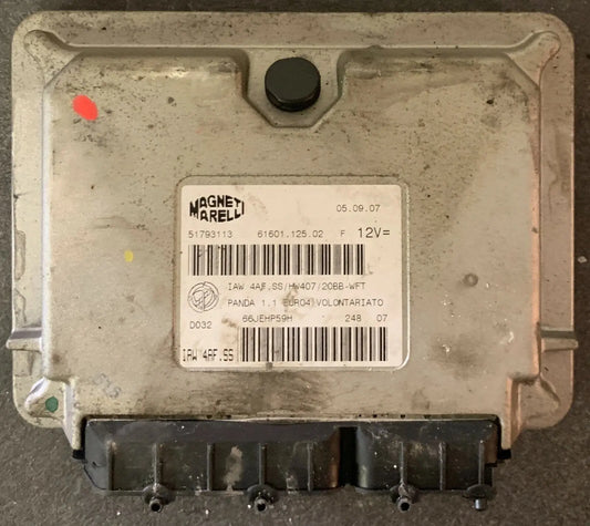 CALCULATEUR MOTEUR IAW 4AF.SS 51793113 HW407 61601.125.02 FIAT