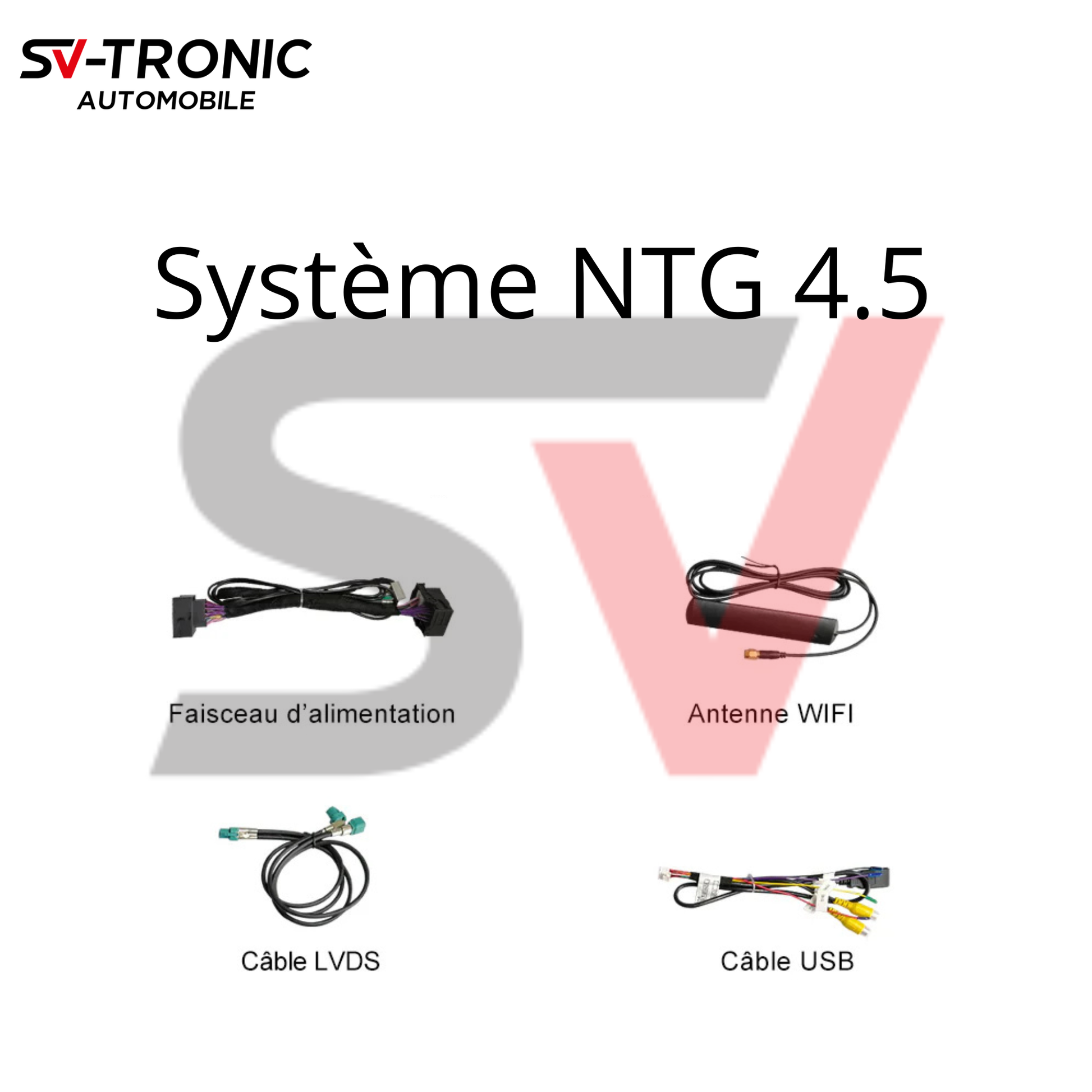 BOITIER CARPLAY MERCEDES NTG 4.5/4.7/4.8/5.0/5.1 SV-TRONIC AUTOMOBILE