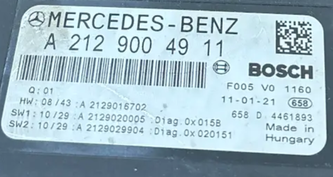 BOITIER SAM A2129004911 MERCEDES