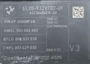 BOITIER REM 61.35-9329702-01 A2C30450215 BMW Ma boutique
