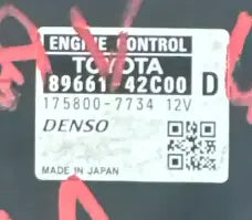 CALCULATEUR MOTEUR 89661-42C00 175800-7734 TOYOTA Ma boutique