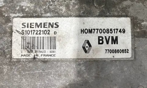 CALCULATEUR MOTEUR FENIX 3 S101722102D 7700860652 7700851749 RENAULT Ma boutique