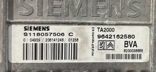 CALCULATEUR DE BOITE BVA TA2000 S118057506C 9642162580 PSA